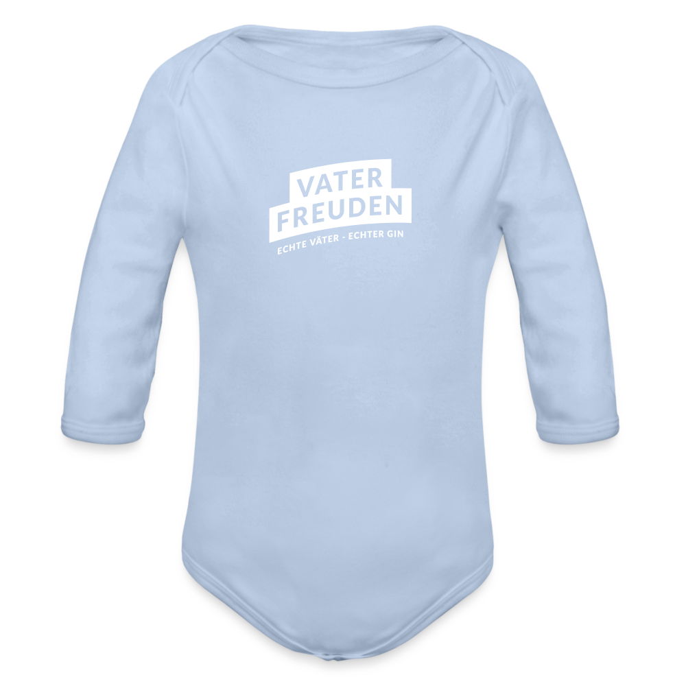 vaterfreuden Longsleeve Baby Bodysuit - Sky