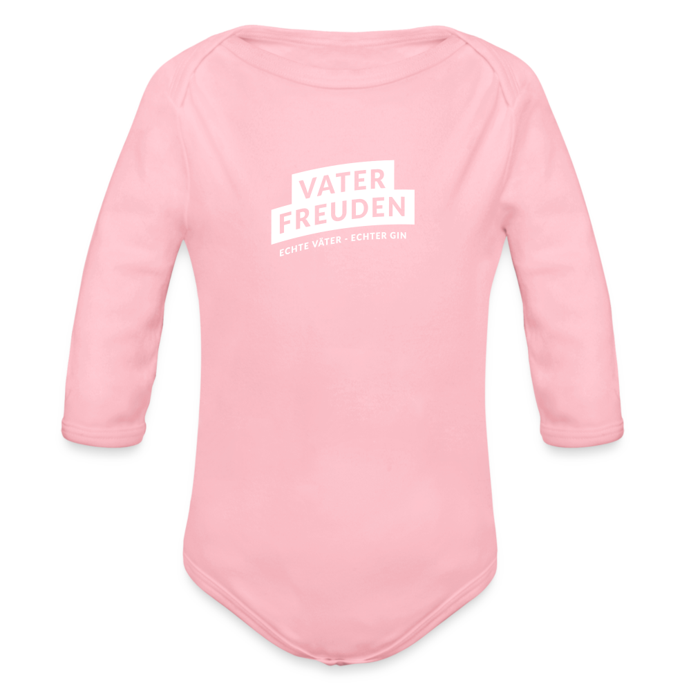 vaterfreuden Longsleeve Baby Bodysuit - Hellrosa