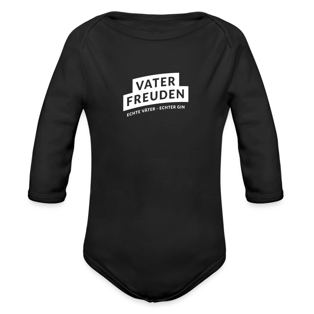 vaterfreuden Longsleeve Baby Bodysuit - Schwarz