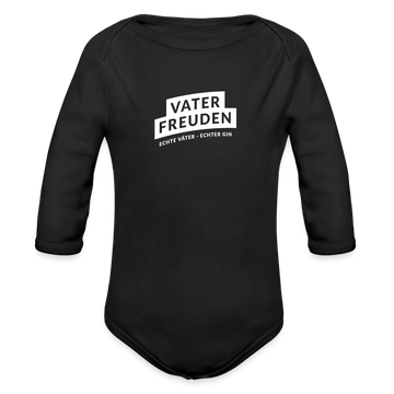 vaterfreuden Longsleeve Baby Bodysuit - Schwarz