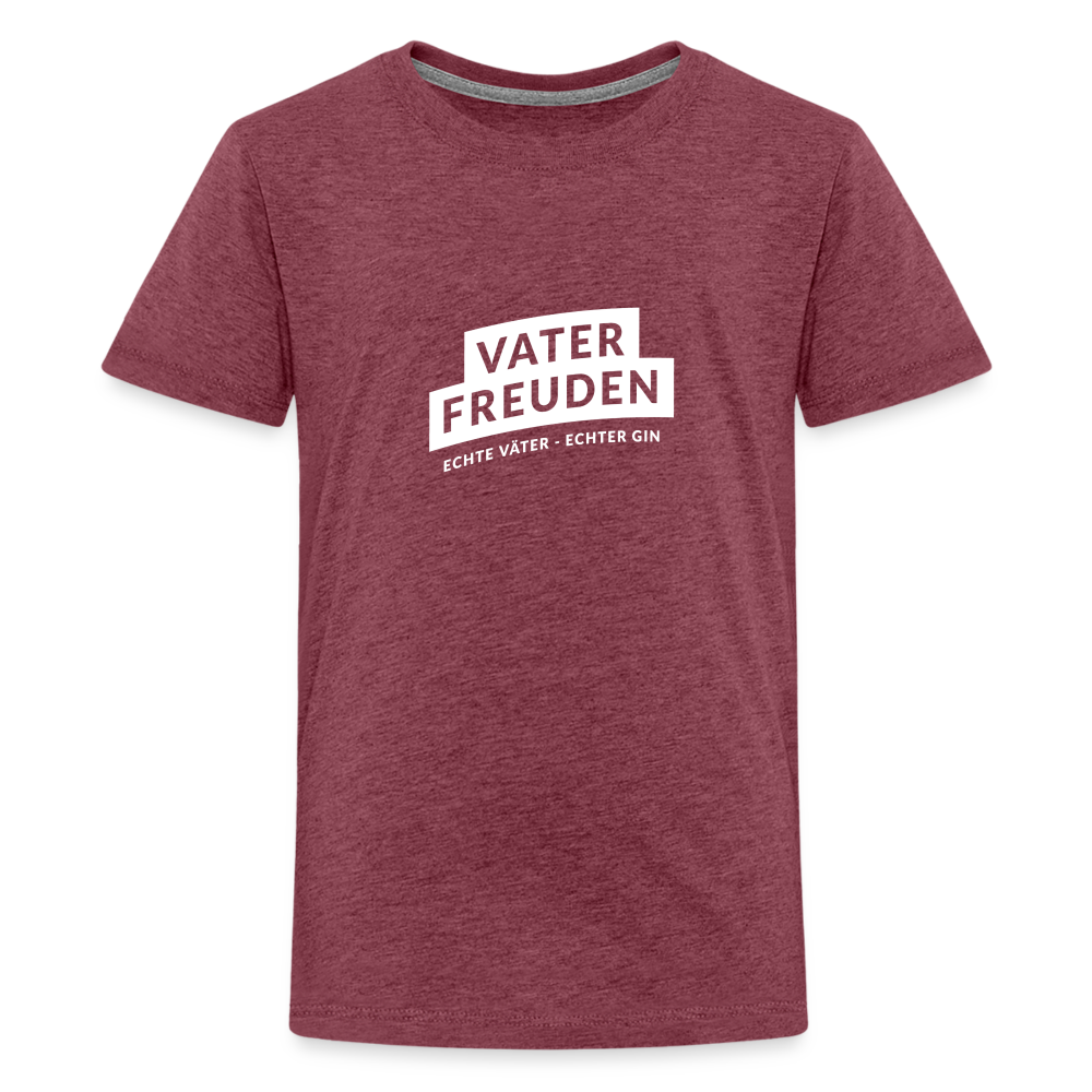 vaterfreuden T-Shirt Teenager - heather burgundy