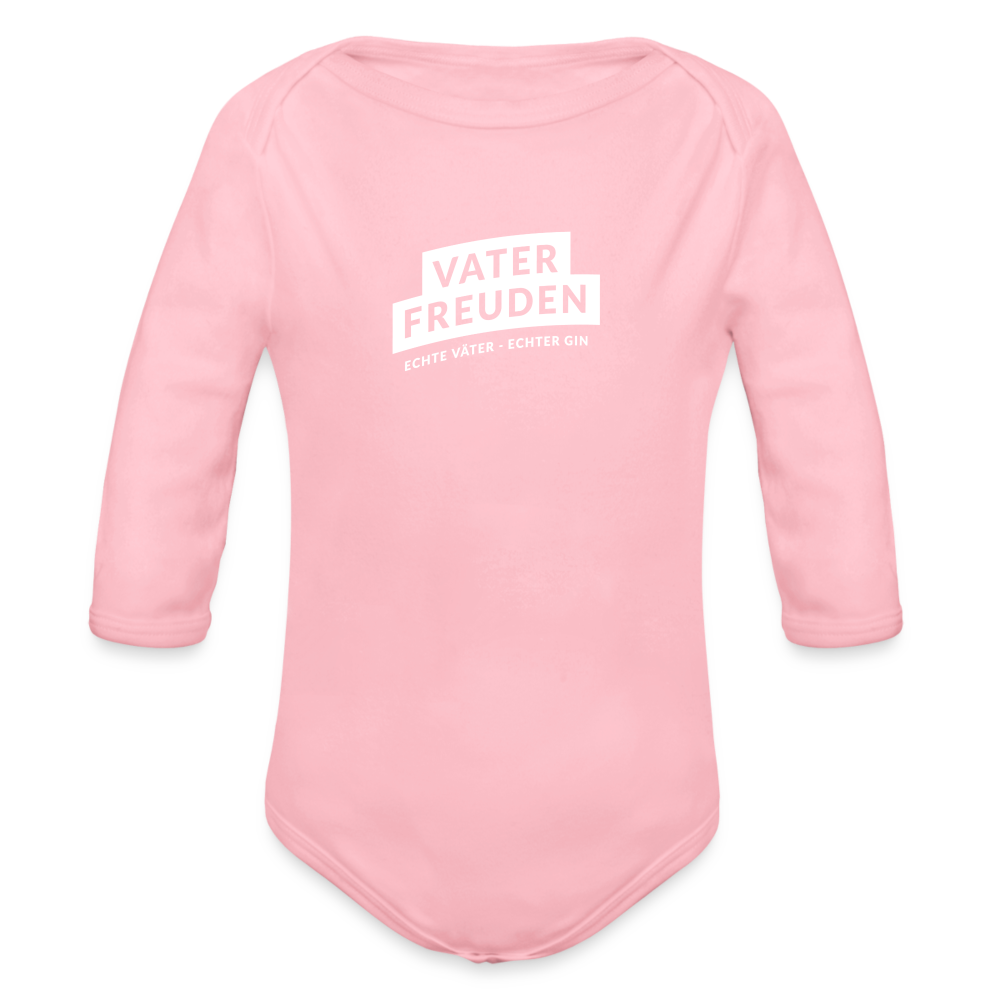 vaterfreuden Longsleeve Baby Bodysuit - light pink