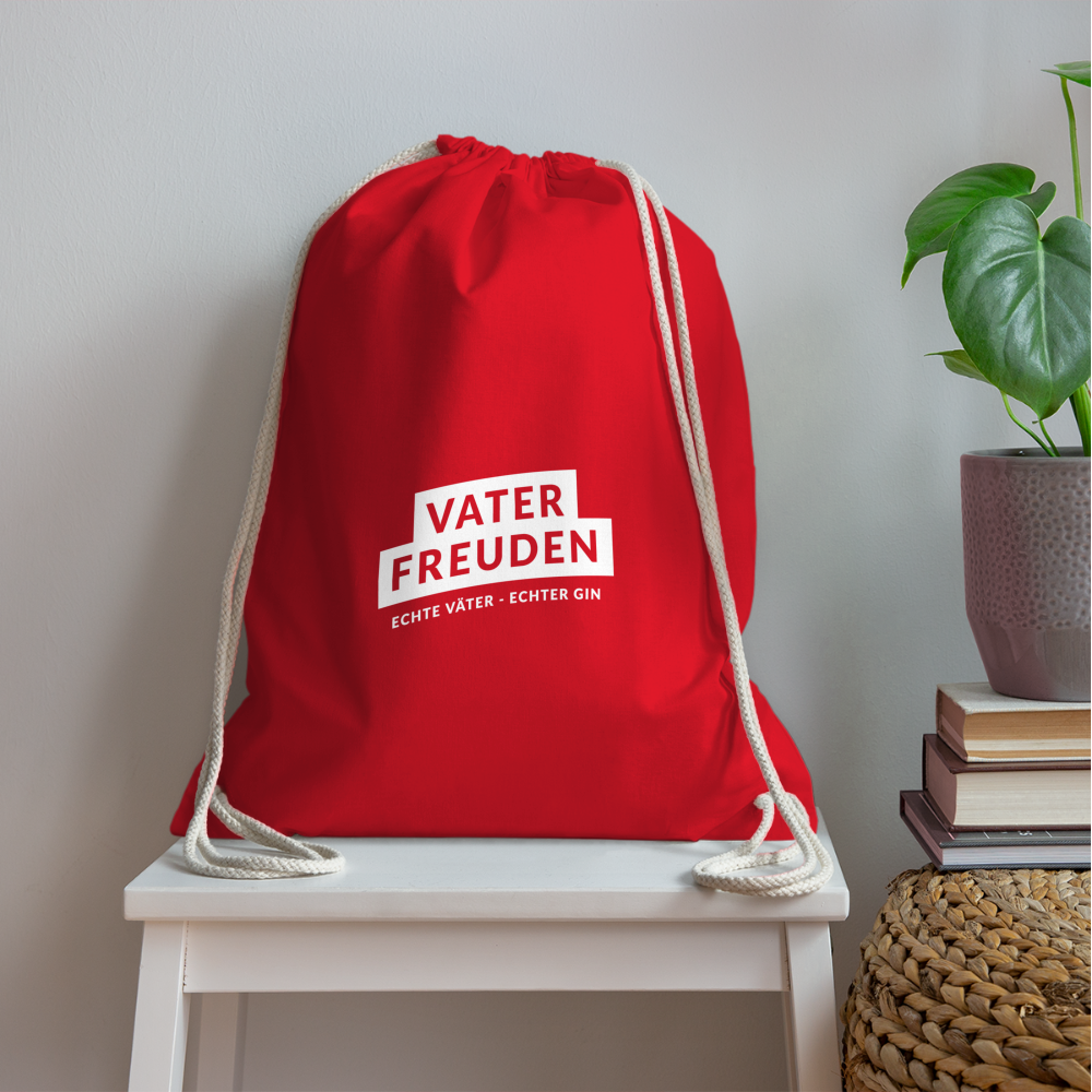 vaterfreuden Drawstring Bag - red