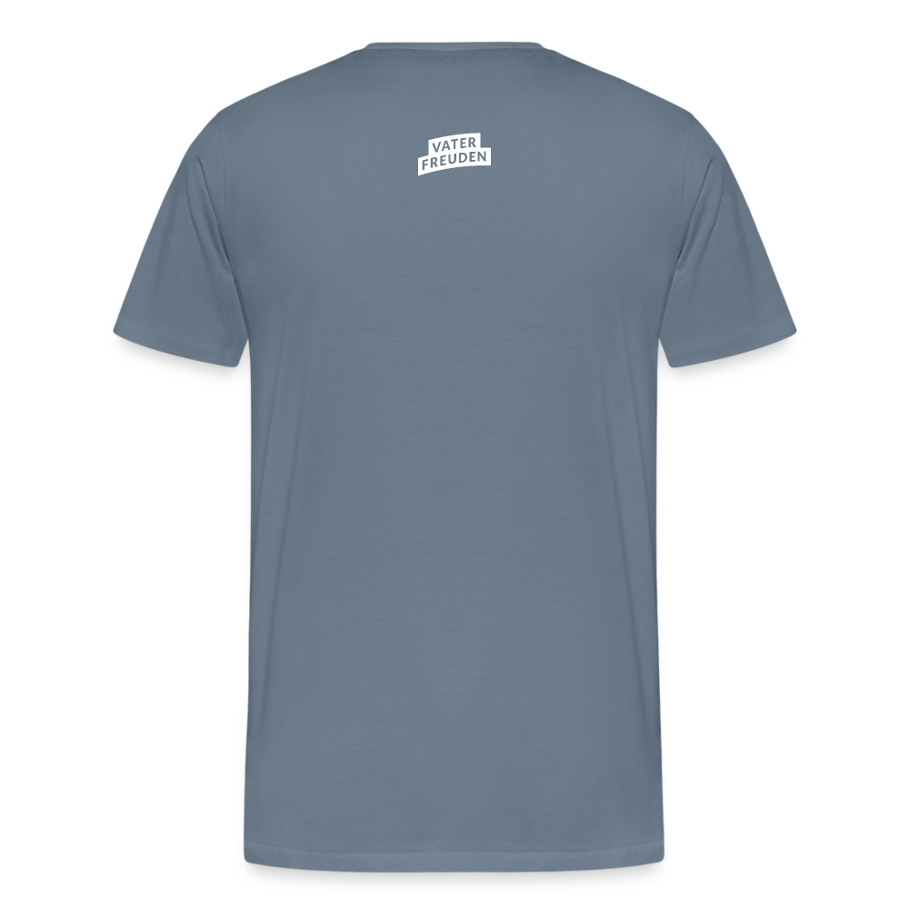 vaterfreuden T-Shirt Nummer Eins Men - steel blue