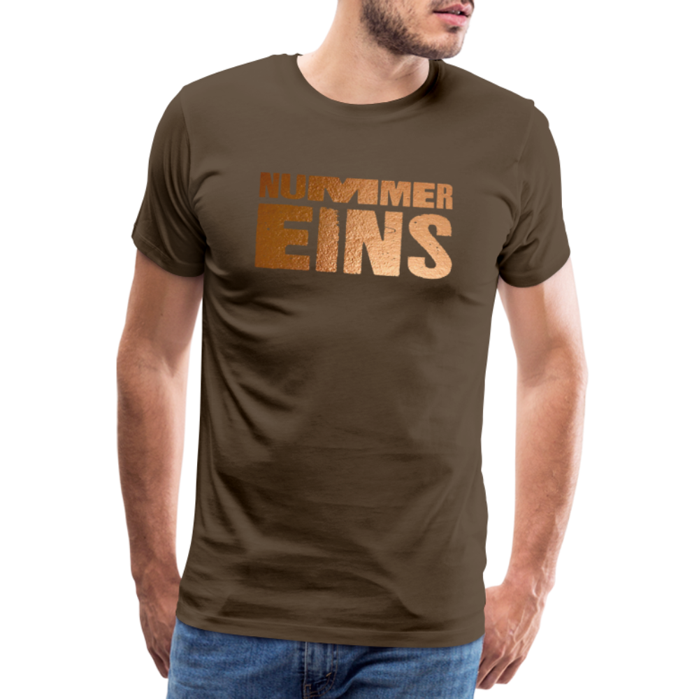 vaterfreuden T-Shirt Nummer Eins Men - noble brown